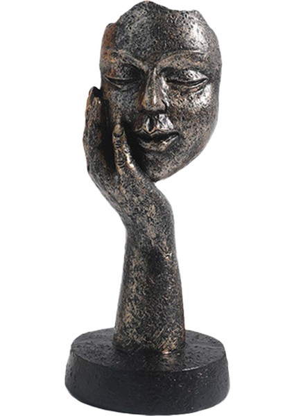 Koleksiyonluk Heykelcik Yüz Heykel Düşünür Heykelleri Soyut Figür El Sanatları 15CMX6.5CM (Yurt Dışından) fiyatları