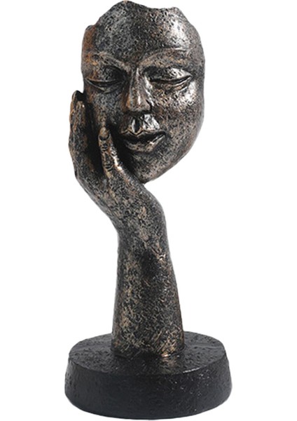 Koleksiyonluk Heykelcik Yüz Heykel Düşünür Heykelleri Soyut Figür El Sanatları 15CMX6.5CM (Yurt Dışından) modelleri