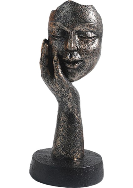 Koleksiyonluk Heykelcik Yüz Heykel Düşünür Heykelleri Soyut Figür El Sanatları 15CMX6.5CM (Yurt Dışından) fırsatları