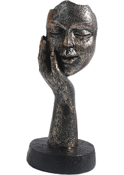Koleksiyonluk Heykelcik Yüz Heykel Düşünür Heykelleri Soyut Figür El Sanatları 15CMX6.5CM (Yurt Dışından) indirimleri