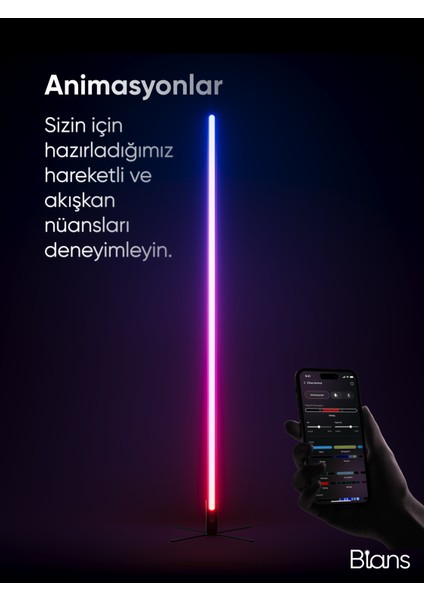 React LED Lambader - Sese Duyarlı - Mobil Uygulama - Animasyonlu (Siyah)