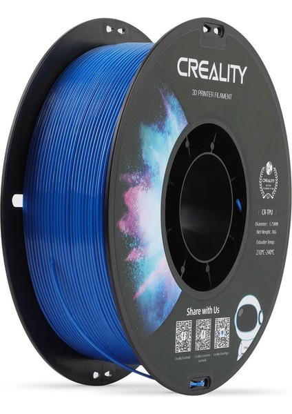 Urhanshop Creality Cr-Tpu Mavi Filament 1.75MM 1000GR