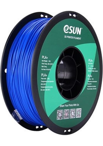 Urhanshop Esun Mavi Pla+ Filament 1.75MM 1 kg Plus