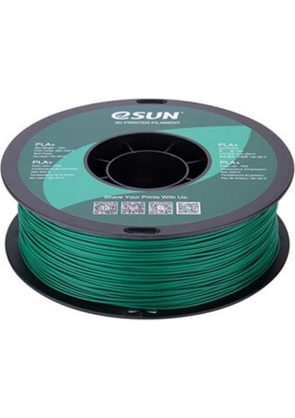 Urhanshop Esun Yeşil Pla+ Filament 1.75MM 1 kg Plus