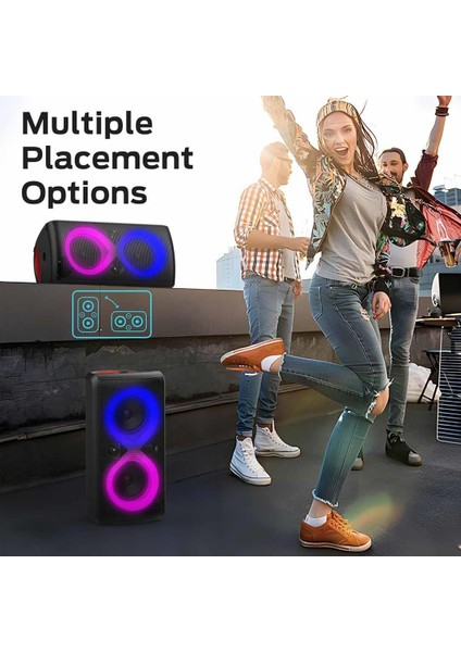 Monster Cycle Plus 2 Mikrofonlu Bluetooth Hoparlör 120W