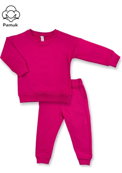 Unisex Erkek Kız Çocuk Basic Mevsimlik Alt Üst Takım