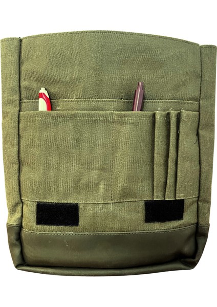 Unisex Su Geçirmez Kanvas Sırt Laptop Çantası Haki fırsatları