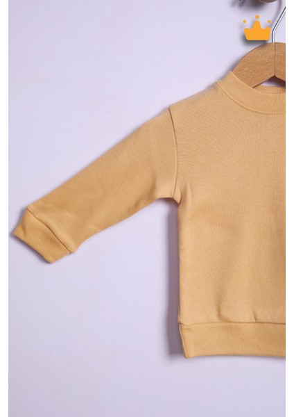 Babyhola %100 Pamuk Düğmeli Sweat Düğmeli Pantolon Takım 236312 modelleri