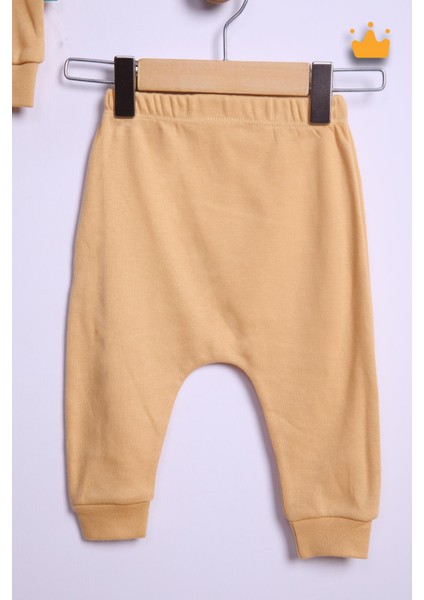 Babyhola %100 Pamuk Düğmeli Sweat Düğmeli Pantolon Takım 236312 indirimleri