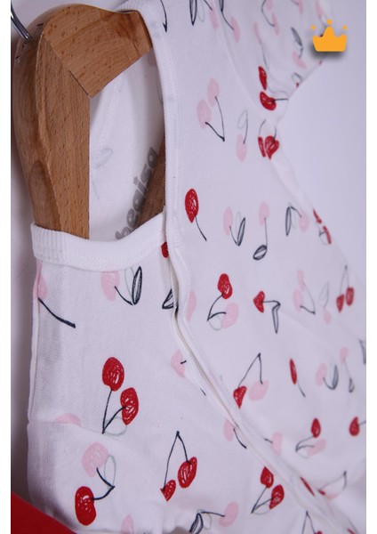 %100 Pamuk Kirazlı 2'Li Patikli Tulum Önlük Bere 4'Lü Set 23608 indirimleri