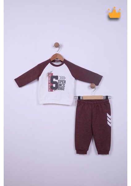 Babyhola 6-24 Ay Never Give Up Erkek Bebek Çocuk Eşofman 12037