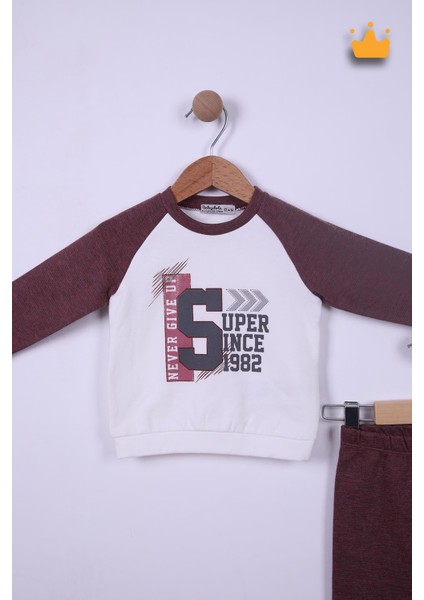 Babyhola 6-24 Ay Never Give Up Erkek Bebek Çocuk Eşofman 12037 fiyatları