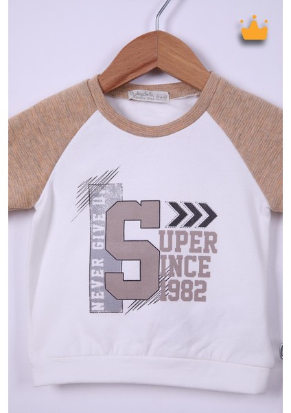 Babyhola 6-24 Ay Never Give Up Erkek Bebek Çocuk Eşofman 12037 fırsatları