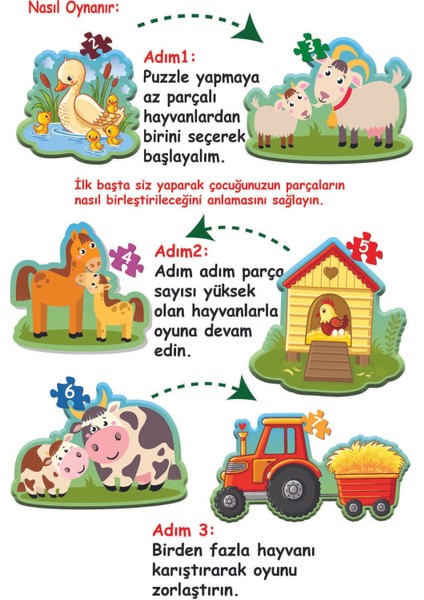 Baby Puzzle Ilk Çiftlik Hayvanlar Puzzle