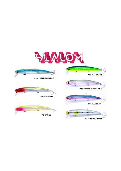 Slalom SL115F 13.6gr 11.5cm Floating Maket Balık 025 Mat Tiger