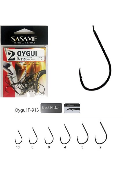 Oygui F-913 Serisi Olta Iğnesi Standart-6