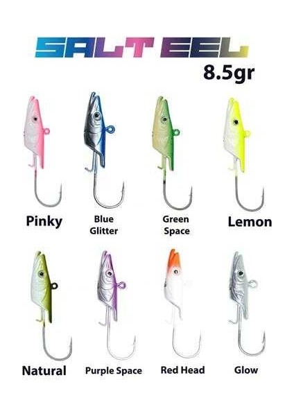 Salt Eel 8.5gr Jighead 021 Blue Glitter fiyatları