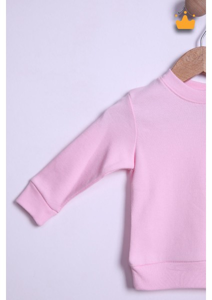 Babyhola %100 Pamuk Düğmeli Sweat Düğmeli Pantolon Takım 236311 modelleri