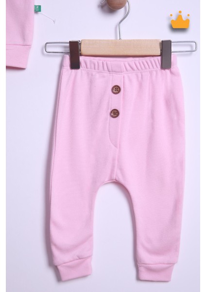 Babyhola %100 Pamuk Düğmeli Sweat Düğmeli Pantolon Takım 236311 indirimleri