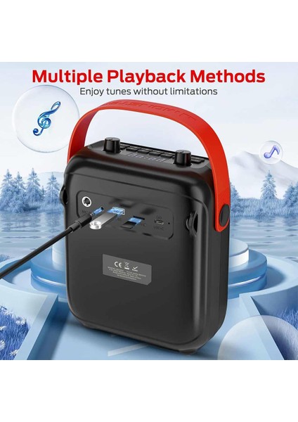 Monster Taşınabilir Fm Radyolu Bluetooth Hoparlör 40W