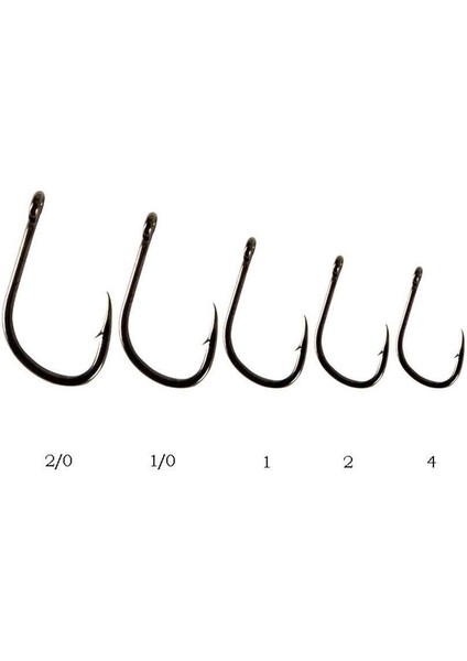 Carp Hook Rıng Black 2/0 Numara