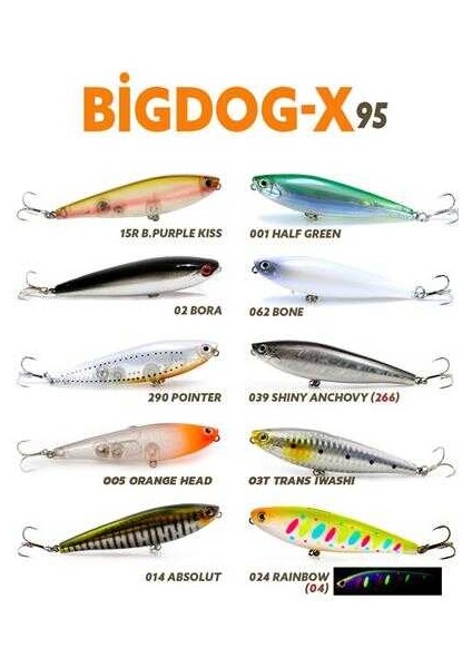 Fujın Big Dog-X BDX-95SW Maket Balık 014 Absolut fiyatları