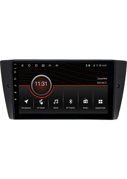 Bmw E90 (2005-2011) Android 14 Multimedya Carplay 10 Inch 4 GB Ram / 64 GB Hafıza Crv-4033XR