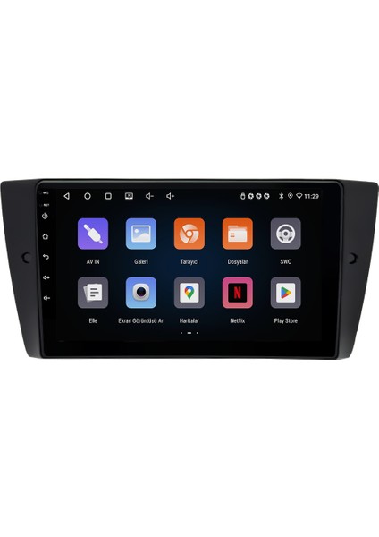Bmw E90 (2005-2011) Android 14 Multimedya Carplay 10 Inch 4 GB Ram / 64 GB Hafıza Crv-4033XR