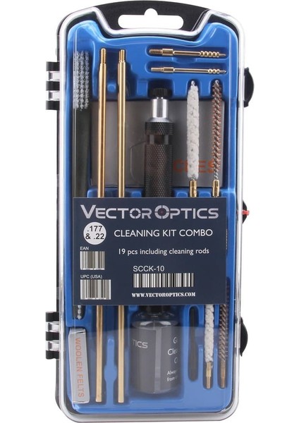 Silah Temizleme Harbi Seti .177 & .22 / 4.5mm & 5.5mm Uyumlu Scck-10