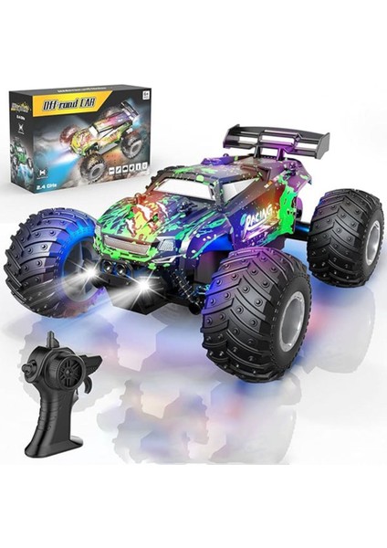 Işıklı Uzaktan Kumandalı Full Fonksiyon 2.4g 1:18 Şarjlı High Off Road Drift Atan Araba