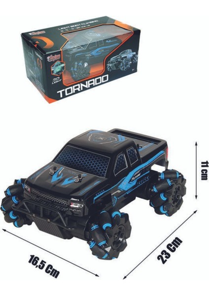Uzaktan Kumandalı Full Fonksiyon Şarjlı 1:15 3D LED Işıklı Tornado Akrobat Off-Road Araba 2.4ghz fiyatları