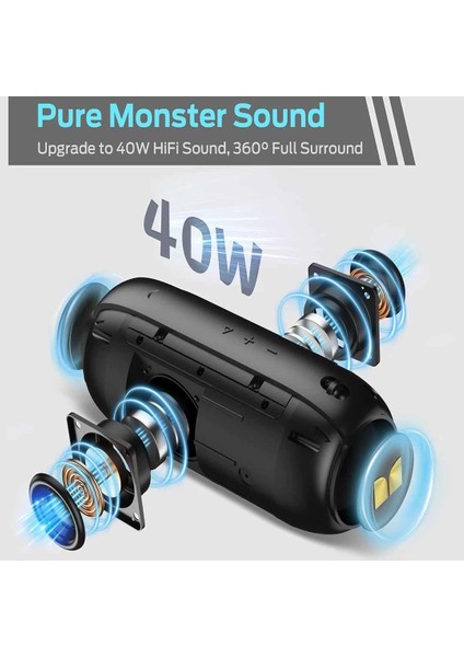 Monster Superstar S320 Taşınabilir Kablosuz Bluetooth Hoparlör 40W indirimleri