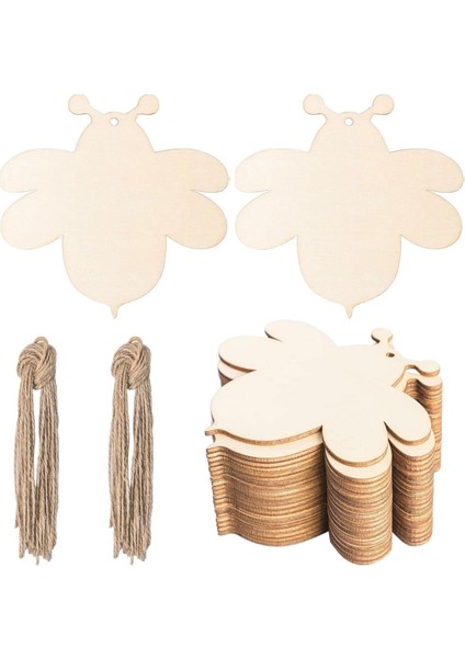 Doğum Günü Dıy Projeleri Scrapbooking Için 30 Arı Şekilli Ahşap Kesikler (Yurt Dışından)