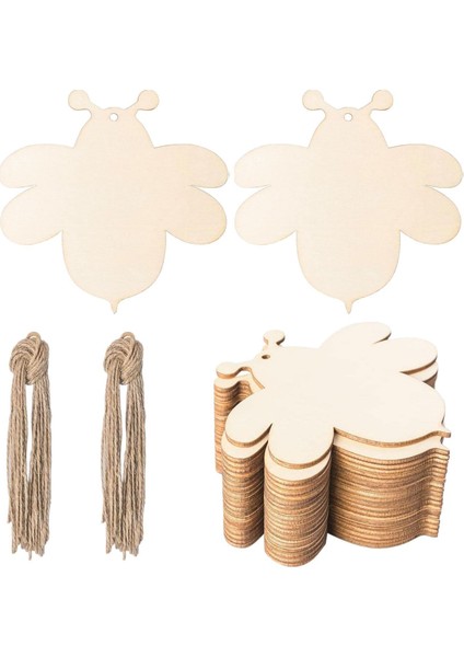 Doğum Günü Dıy Projeleri Scrapbooking Için 30 Arı Şekilli Ahşap Kesikler (Yurt Dışından)