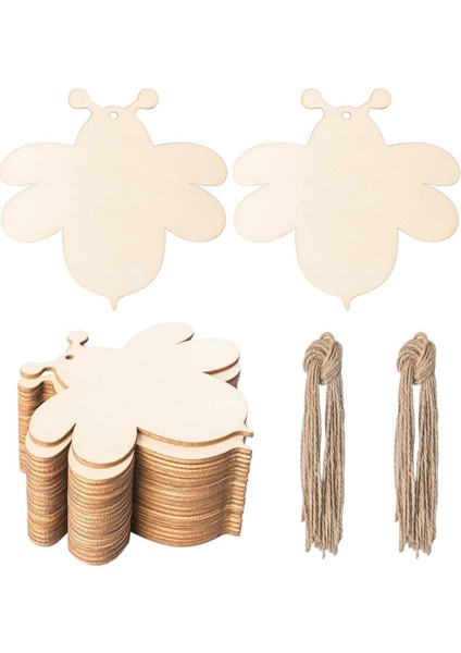 Doğum Günü Dıy Projeleri Scrapbooking Için 30 Arı Şekilli Ahşap Kesikler (Yurt Dışından)
