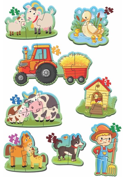 Baby Puzzle Ilk Hayvanlarım ve Ilk Çiftlik Puzzlem Seti modelleri