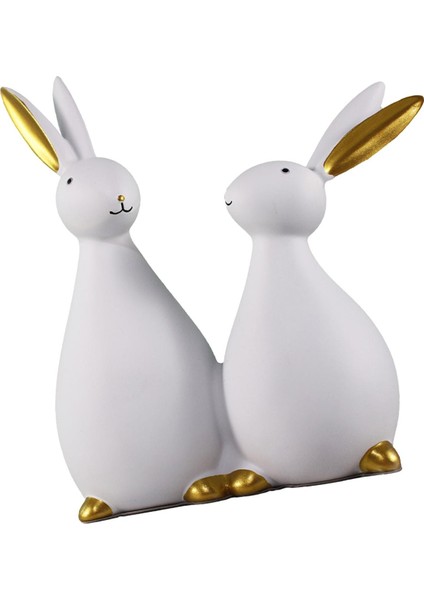 Tavşan Heykelcik Reçine Paskalya Dekorasyonu Heykeli Heykel Oda Için (Yurt Dışından) fırsatları