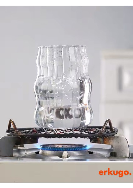 Borosilikat Sunum Bardağı - Kahve Bardağı - Meşrubat Bardağı - Isı Dayanıklı Bardak - 550 ml - Straw fırsatları