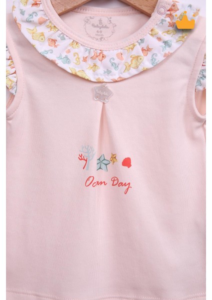 Babydola Kız Bebek Balık Desen Şortlu Takım 15097