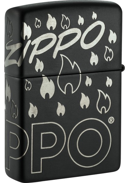 Çakmak 48908 Zippo Design Laser 360 Black Matte