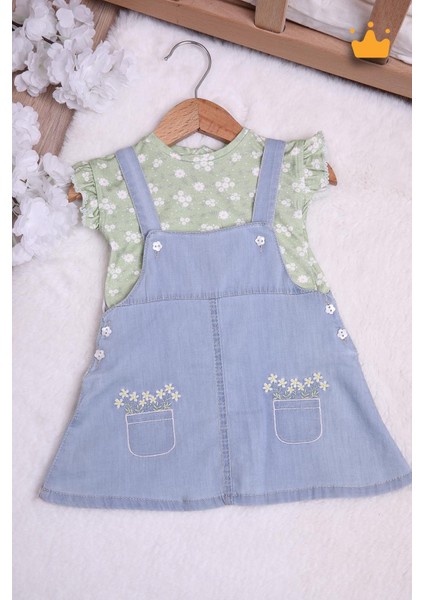 Kız Bebek Elbise Salopet 15026