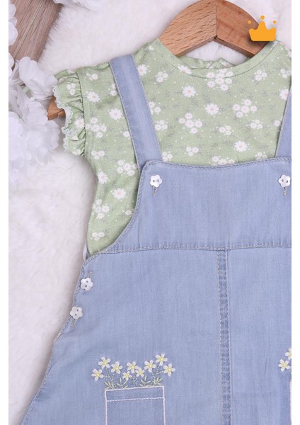 Kız Bebek Elbise Salopet 15026