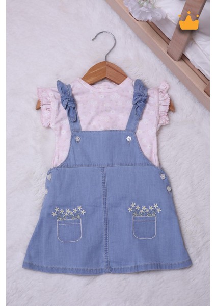 Kız Bebek Bayramlık Elbise Salopet 15026