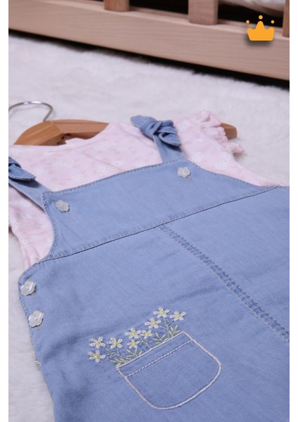Kız Bebek Bayramlık Elbise Salopet 15026