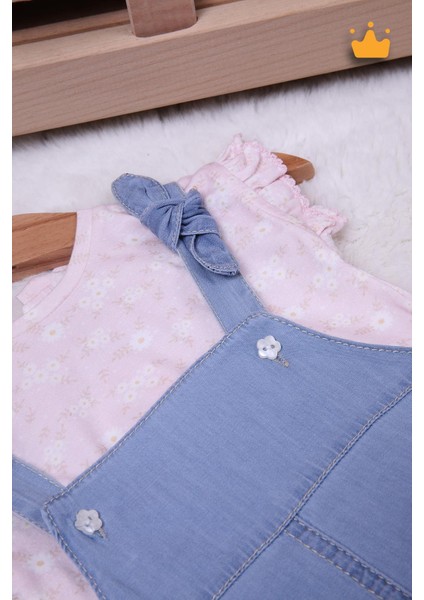 Kız Bebek Bayramlık Elbise Salopet 15026