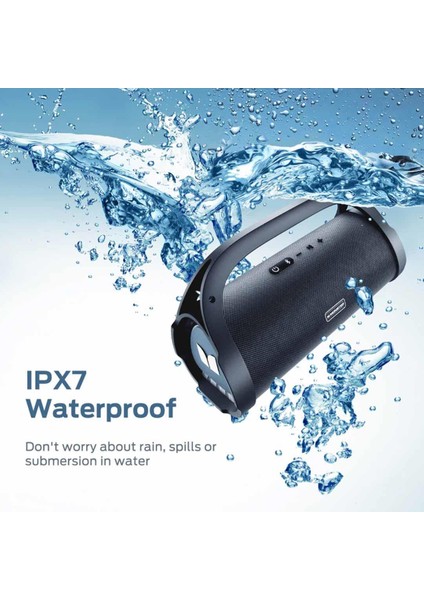 Monster Adventurer Max Boombox Çift Subwoofer'lı Ipx7 Su Geçirmez Bluetooth Hoparlör 60W