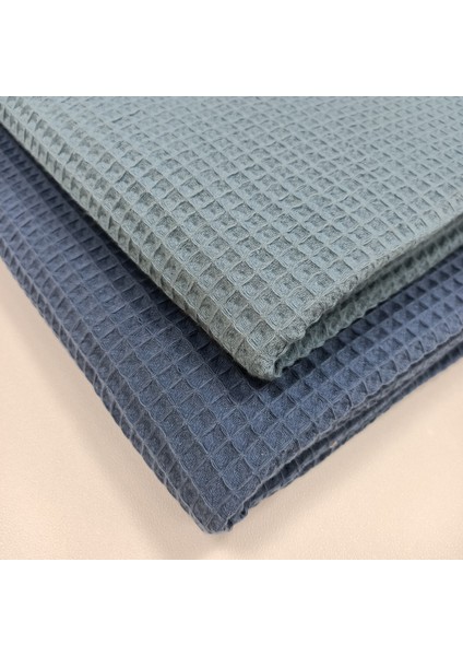 Waffle Bornozluk Kumaş | %100 Pamuk | W-36 Indigo fiyatları