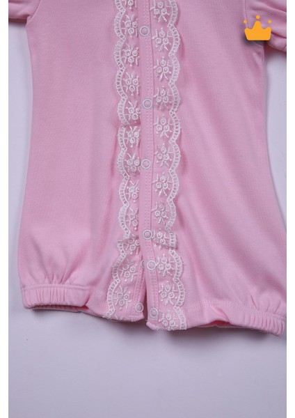 Babyhola %100 Pamuk Kız Bebek Güpürlü Kısa Tulum 1444 modelleri