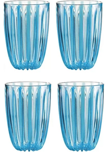 Dolce Vita 4'lü Bardak 470 ml Turkuaz