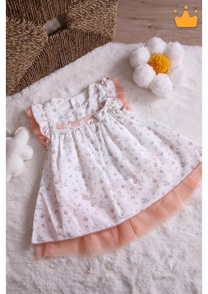 Kız Bebek Çocuk Elbise Bayramlık Yazlık 15150